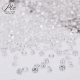 Loose Moissanite Stone Small Size Round Shape 0.8-2.9mm 1 Carat D Color VVS1 Clarity Excellent Cut for Jewelry Making Beads