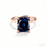 Ruby/Sapphire/ZambiaMoissanite Plated 11-Color Radiant-Cut Ring Classic Ladies' Jewelry Holiday Gift Anti-Allergic