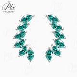 Earrings with 2.4CT D Color Marquise Cut Moissanite 925 Silver Plated White Yellow Rose Gold Ear Stud Women Fashion Daily Jewely