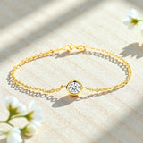 Luxury Moissanite Bracelet Assorted Cuts Round Pear Oval Heart Emerald Radiant Bright Shine Women Fashion Jewelry Premium Gift