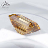 Wholesale Price Moissanite Stone Emerald Cut D Color Blue Green  VVS1 with GRA Certificate 0.5ct-10ct Gemstones