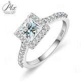 Dainty 1 Carat Princess Cut Champagne Moissanite Ring