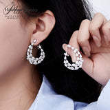 3x5mm Moissanite Lab Grown Diamond Pear Cut 925 Sterling Silver Earrings D Color VVS1 Clarity  Perfect for Daily Wear