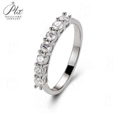 7 Stones Moissanite Stackable Band Ring Women Only Gifts For Festivals And Anniversaries