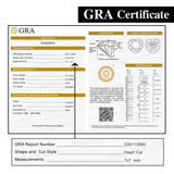 Moissanite Loose Stone Heart Cut D Color with GRA Certificate Beads for DIY Jewelry Making Wholesale Top Quality No Fade Beads