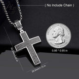 Dazzling Moissanite Hip-hop Cross Necklace - Hypoallergenic Choice for Easter Gifting to Family For Both Men and Women