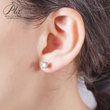 Classic 6 Prong Setting Moissanite Stud Earrings Women Only Gifts For Festivals And Anniversaries