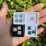 Moissanite Stone Moissanite Stone 0.35ct-5ct Colorful VVS1 Princess Shape Excellent Beads For Women's Jewelery Diamond Ring