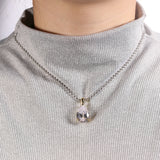 8-16 CT Custom Necklace Pear Cut Moissanite White 925 Sterling Silver Jewelry High-Quality Premium Christmas Gift Hypoallergenic