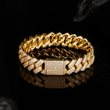 Single Row Double Row Triple Row Moissanite Cuban Link Bracelet 925 Silver Round Cut D Color Suitable for Women Man  Engagement