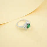 Customize Ring Cushion Cut Lab Grown Ruby Sapphire Columbia 925 Silver No Fade Hypoallergenic Anniversary Gifts Party Banquet