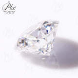Lab Grown Moissanite Diamond Primary Color VVS1 Clarity Round Shape Brilliant Cut Beads Advanced Jewelry Making Materials