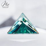 100% Real Moissanite Stone Triangle Cut Multicolor VVS1 Loose Beads With Certificate For Women Jewelry Making Charms Wholesale