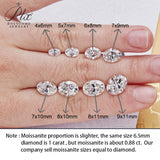Sparkling Multicolor Moissanite Oval Cut 8Hearts 8Arrows Brilliant Facets Exquisite Loose Gemstones for Jewelry Crafting
