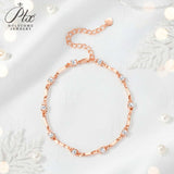 Moissanite Curve Wave Bracelet Adjustable Chain Chic Women’s Jewelry Subtle Sparkle Minimal Design Everyday Wear