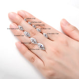 Moissanite Stone Princess Heart Marquise Emerald Radiant Round Pear Oval Cushion Asscher Cut GRA Certificate 0.3ct-5ct