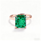 Ruby/Sapphire/ZambiaMoissanite Plated 11-Color Radiant-Cut Ring Classic Ladies' Jewelry Holiday Gift Anti-Allergic