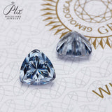 Lab Grown Loose Moissanite Diamond Wholesale Multicolor Trillion Shape VVS1 Clarity for Gemstone Making GRA Certificate Beads