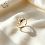 Lab Grown Diamond Ring 1-2ct 925 Sterling Silver 14k 18k IGI Certified Marquise Cut Hypoallergenic Wedding Ring Engagement Ring Factory Direct Sale Daily Wear Commuter‑Friendly