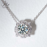 Moissanite 1ct Multicolor Classic Herry Necklace Pendant 925 Sterling Sliver Wedding/Birthday Jewely With Certificates Charms