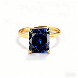 Ruby/Sapphire/ZambiaMoissanite Plated 11-Color Radiant-Cut Ring Classic Ladies' Jewelry Holiday Gift Anti-Allergic