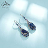 0.8-7CT Oval Cut Ruby/Sapphire/Colombian Emerald Earrings Lab-Grown Gemstone Jewelry Gift for Christmas Easter Hypoallergenic