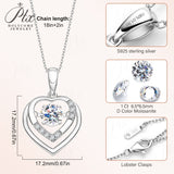 Women's Brilliant Pear Cut D White Moissanite Diamond Necklace And Earring Set GRA S925 Sterling Silver Jewelry Wedding Gift