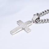 Dazzling Moissanite Hip-hop Cross Necklace - Hypoallergenic Choice for Easter Gifting to Family For Both Men and Women