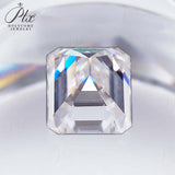 Wholesale Price Moissanite Stone Emerald Cut D Color Blue Green  VVS1 with GRA Certificate 0.5ct-10ct Gemstones