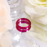 Lab Grown Yellow Garnet & Lab Grown Ruby Ring AGL Certified Faceted Cut Band Direct From Factory Elegant Jewelry Suitable For Daily Wear