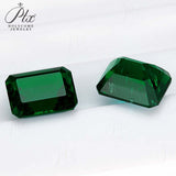 Loose Multi-Size Emerald-Shaped Zambian Emeralds Are Hypoallergenic Providing Excellent Raw Materials For Designing DIY Christmas Gift Hair Accessories
