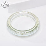 Customized Moissanite Gemstone Bangles Round D Color Full Size Fine Fashion Elegant for Woman Man Anniversary Party Gift Charms