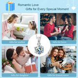 Moissanite Pendant Classical 6 Prongs 12 Color 925 Sterling Sliver Fine Jewelry Necklace Lady Birth Stones Wedding Gift Jewel