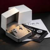 Men's Hip Hop Cross Earrings 925 Sterling Silver Low Allergy VVS1 GRA Certified Moissanite Iced Out Stud Earrings Luxury Ear Jewelry for Men Women Gift Ready Daily Wearable