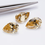 Multicolor Pear Shape Moissanite Diamond Wholesale Loose Stones Lab Grown for Gemstone Charms Engagement Jewelry GRA Certificate