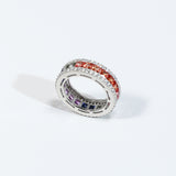 Lab Grown Gemstone Csutomized Jewelry Set Princess Cut All Including Ring Earring Bracelet Sparkling Jewelry Gifts For Women Men