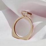 Diamond Ring Customize 2ct Emerald Cut 10K 14K 18K 925 Silver Proposal Band jewelry for Woman Hypoallergenic Birthday Gift