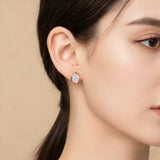 1CT Round Moissanite Diamond Stud Earrings for Women S925 Sterling Silver Earring Wedding Party Fine Jewelry