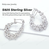 3x5mm Moissanite Lab Grown Diamond Pear Cut 925 Sterling Silver Earrings D Color VVS1 Clarity  Perfect for Daily Wear