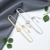 Full-Drill Small Flower Tennis Bracelet Women-Only 2mm D-Color Round Moissanite Anniversary Gift