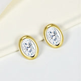 1CT Round Moissanite Diamond Stud Earrings for Women S925 Sterling Silver Earring Wedding Party Fine Jewelry