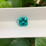Asscher Cut Lab-Grown Paraiba Loose Stones - Delicate Christmas Gift & DIY Jewelry Option