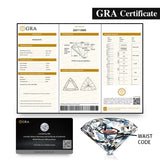 Lab Grown Loose Moissanite Diamond Wholesale Multicolor Trillion Shape VVS1 Clarity for Gemstone Making GRA Certificate Beads