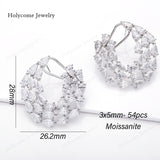 3x5mm Moissanite Lab Grown Diamond Pear Cut 925 Sterling Silver Earrings D Color VVS1 Clarity  Perfect for Daily Wear