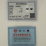 925 Sterling Silver / 10K / 14K / 18K Black-Plated Stud Earrings for Women - Butterfly Design with D-Color Moissanite Ruby Sapphire & Emerald