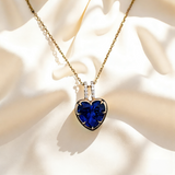 Heart Shaped Bezel Set Necklace 925 Sterling Silver 10K/14K/18K Gold Exquisite Lab Grown Gemstone As An Anniversary Gift