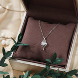 1 Carat Lightning Necklace 925 Silver Fashionable and versatile