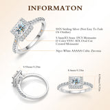 Dainty 1 Carat Princess Cut Champagne Moissanite Ring