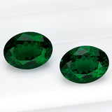 Loose Multi-Size Oval Zambian Emeralds To Create Hypoallergenic DIY Earrings Which Are Ideal As Christmas Gifts For Loved Ones