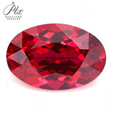 0.21-25.5CT Multi-Size Loose Oval-Shaped Lab-Grown Ruby DIY Exquisite Jewelry Raw Material